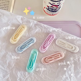 All-in-one กล่องคอนแทคเลนส์ ขนาดเล็ก สีพื้น สไตล์เกาหลี แบบเปลี่ยน