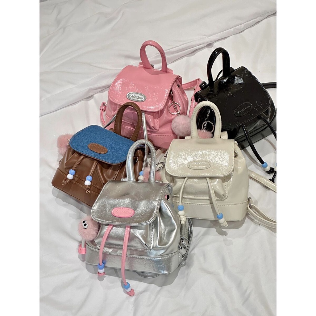 hot-sale-กระเป๋าเป้ขนาดเล็ก-แฟชั่นเกาหลี-กระเป๋าเป้ผู้หญิง-คุณภาพสูง-หนังพียูนิ่ม-2-ตัวเลือกสี
