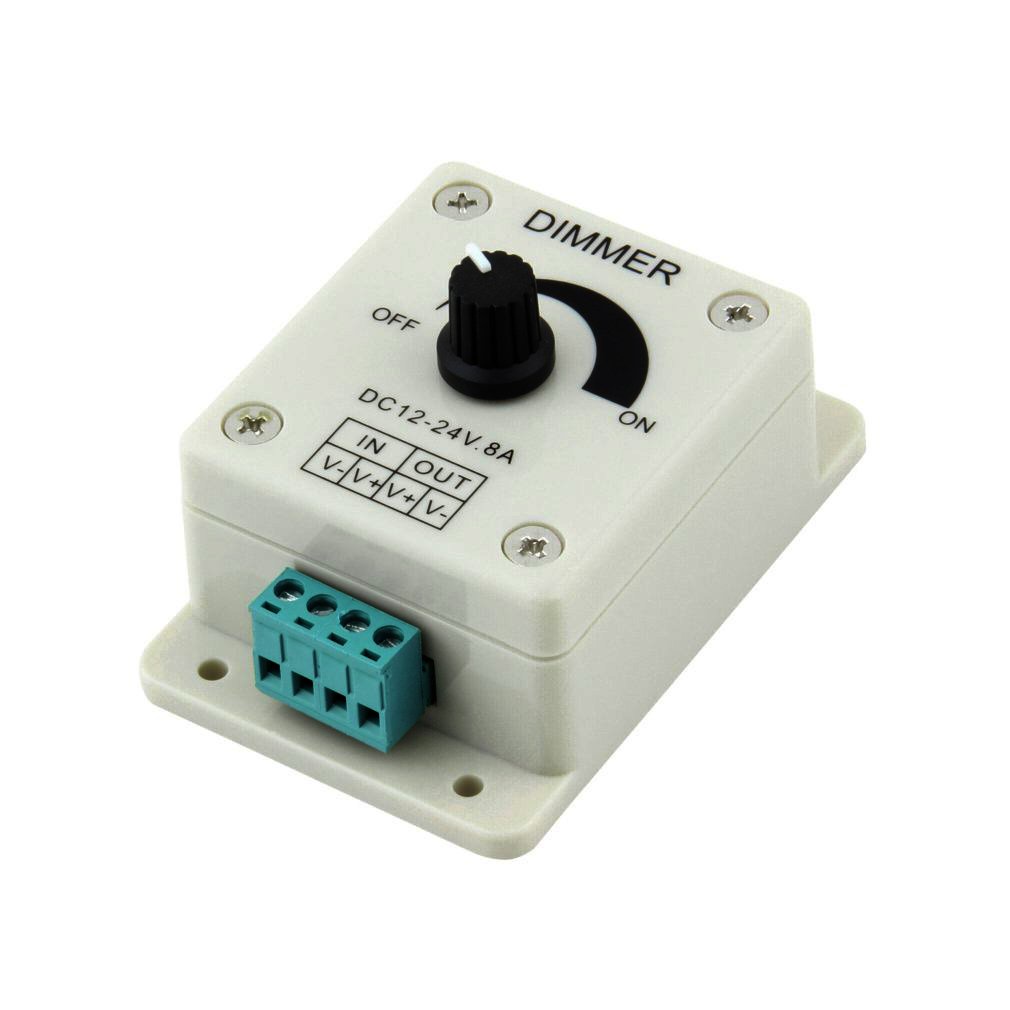 【yunhai】DC 12V 8A LED Light Protect Strip Dimmer Adjustable Brightness ...