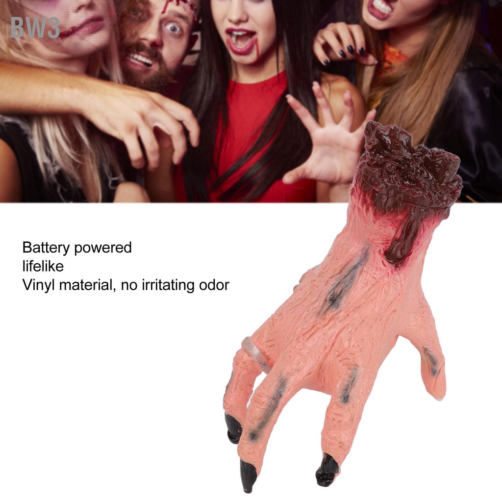 bw3-crawling-hand-halloween-automatic-crawl-battery-powered-lifelike-light-yellow-skin-color-scary-moving-for-costume-party