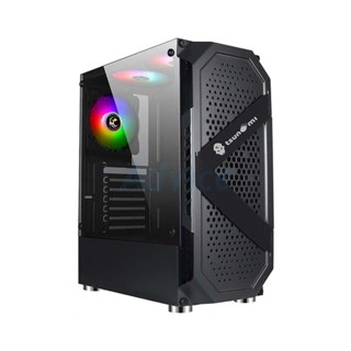 ATX CASE (NP) TSUNAMI COOLMAN 190-6 KK ABLAZE ARGB (BLACK)