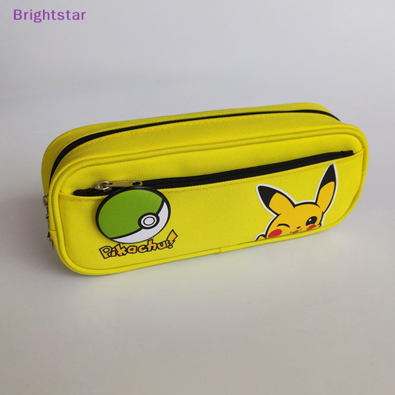 brightstar-กระเป๋าดินสอ-กระเป๋าเครื่องเขียน-ลายการ์ตูนโปเกม่อน-ปิกาจู-สีดํา-สําหรับนักเรียน