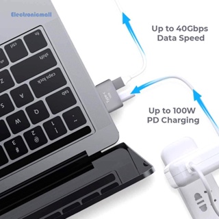 [ElectronicMall01.th] อะแดปเตอร์เชื่อมต่อขยาย USB Type-C ตัวเมีย 3 เป็นตัวผู้ 5K สําหรับ MacBook Pro Air