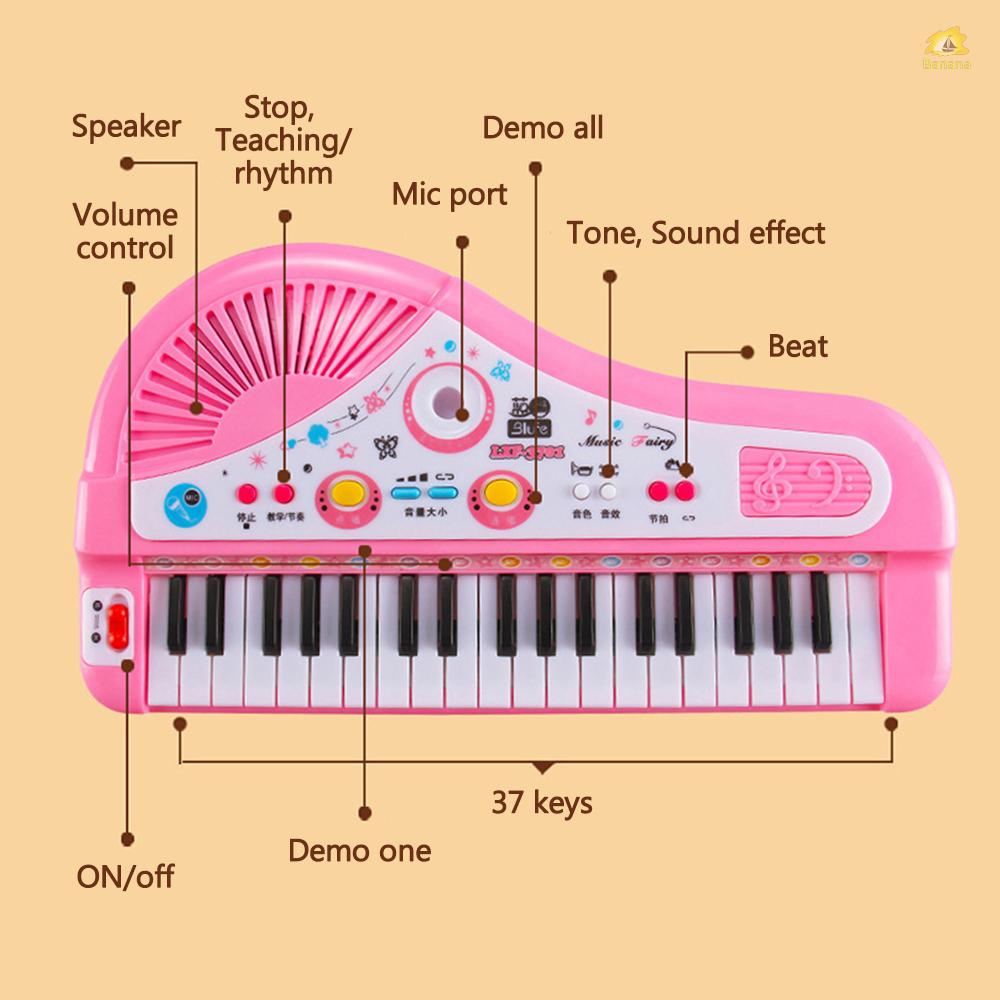 banana-pie-เครื่องดนตรีเปียโนไฟฟ้า-37-คีย์-พร้อมไมโครโฟน-สําหรับเด็กผู้ชาย-และเด็กผู้หญิง-อายุมากกว่า-3-ปี