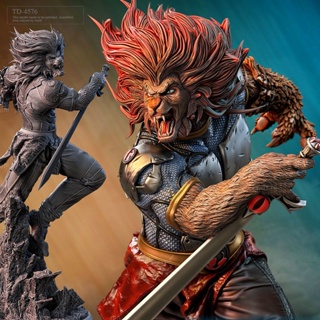 Zb3d Lion King Brave โมเดลเรซิ่น สีขาว ขนาด 50 มม. 75 มม. TD-4576 3D JYKW