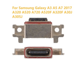 พอร์ตชาร์จ USB สําหรับ Samsung Galaxy A3 A5 A7 2017 A320 A520 A720 A520F A320F A30J A305J 5-30 ชิ้น