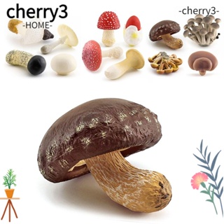 Cherry3 ฟิกเกอร์เห็ดจําลอง ขนาดเล็ก หลากสี สําหรับตกแต่งสวน DIY