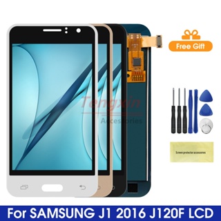 หน้าจอสัมผัสดิจิทัล LCD 4.5 นิ้ว J120 สําหรับ Samsung Galaxy J1 2016 J120 J120F J120H J120M