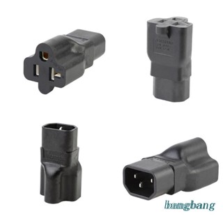 Bang อะแดปเตอร์ปลั๊กกาต้มน้ํา C14 เป็น Nema 5-15 &amp; 20R AC IEC 320 C14 ตัวผู้ 3 ขั้ว DIY