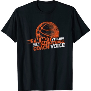 Im Not Yelling Basketball Coach Voice - Basketball Coaching Mens T-shirts Short Sleeve Printed Roun_02