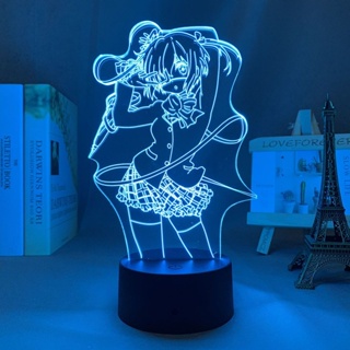 โคมไฟตั้งโต๊ะ ลายการ์ตูนอนิเมะ Chuunibyou Demo Koi Ga Shitai Night Light Takanashi Rikka เปลี่ยนสีได้ ของขวัญสุดเท่