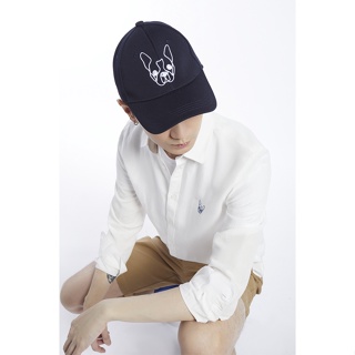 ESP หมวกแก๊ปลายเฟรนช์ชี่ ผู้ชาย สีดำ | Frenchie Baseball Cap | 3861