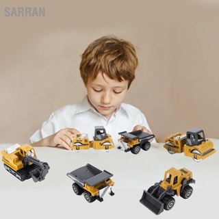 SARRAN 6 ชิ้น 1:64 รถก่อสร้างของเล่นมินิตกแต่งโลหะผสมรถก่อสร้างรถสำหรับเด็กคริสต์มาส