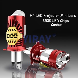 Bi-led เลนส์ H4 มินิโปรเจคเตอร์ LED หลอดไฟหน้า 9003 HB2 เทอร์โบโคมไฟรถเลนส์สําหรับไฟหน้ารถยนต์อุปกรณ์เสริมอัตโนมัติ 12V 24V