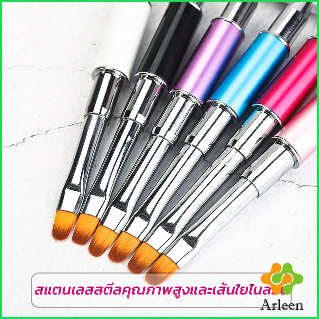 arleen-พู่กันต่อโพลีเจล-พู่กันโพลีเจล-พู่กัน-2ni1-หัวปาดโพลีเจลและพู่กันเจลในด้ามเดียว-poly-gel-brush