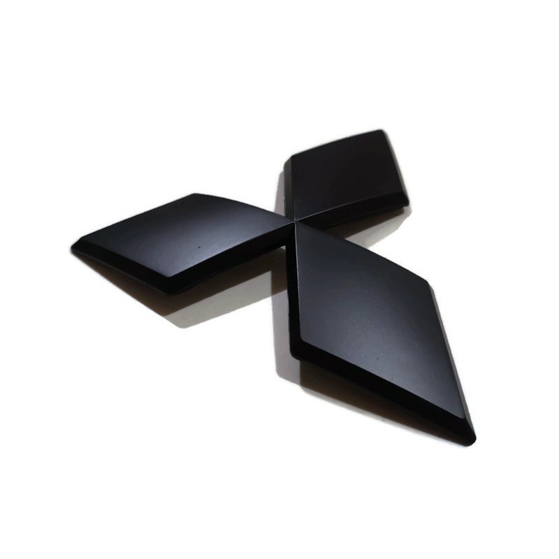 แนะนำ-ป้ายโลโก้หน้ากระจังมิตซูบิชิไททันพลาสติกสีดำด้าน-ขนาด-15x14-5cm-ติดตั้งด้วยเทปกาวสองหน้าด้านหลัง