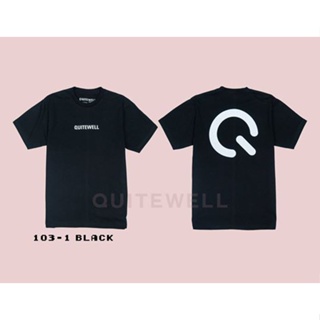 พร้อมส่ง ผ้าฝ้ายบริสุทธิ์ QWT103-1 SWITCH BLACK T-shirt