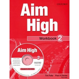 Bundanjai (หนังสือเรียนภาษาอังกฤษ Oxford) Aim High 2 : Workbook +CD (P)
