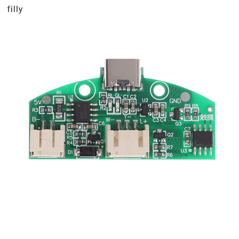 โมดูลแผงวงจรโคมไฟตั้งโต๊ะ-type-c-ชาร์จ-usb-สามเกียร์