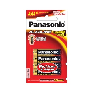 PANASONIC ถ่านอัลคาไลน์ AAA รุ่น LR03T แพ็ค 4 ก้อน
