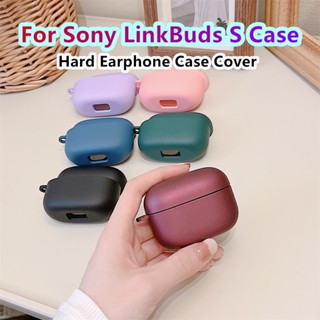 【จัดส่งรวดเร็ว】เคสหูฟัง แบบแข็ง ไล่โทนสีเทา สําหรับ Sony LinkBuds S