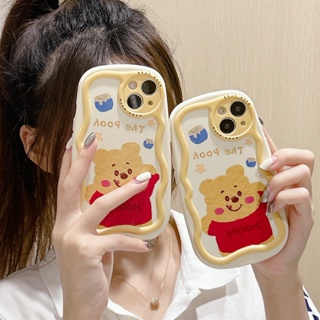 เคสโทรศัพท์มือถือ แบบนิ่ม ลายการ์ตูนหมีพูห์ กันกระแทก สําหรับ iPhone 14 14PRO max 13 12PRO max 13pro max 11