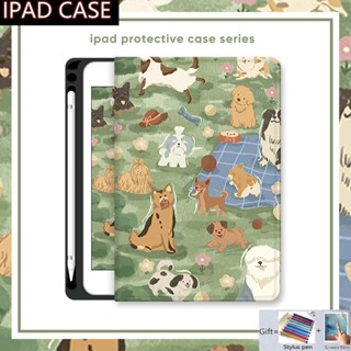 เคสแม่เหล็ก ลายการ์ตูนน่ารัก พร้อมช่องใส่ปากกา สําหรับ Ipad Gen 10 9 8 7 Mini 6 Air 5 4 3 2 1 Ipad Pro 11 10.5 9.7 10.2 10.9 นิ้ว Ipad 10th 9th 8th 7th 6th 5th เคสรุ่นที่ 4