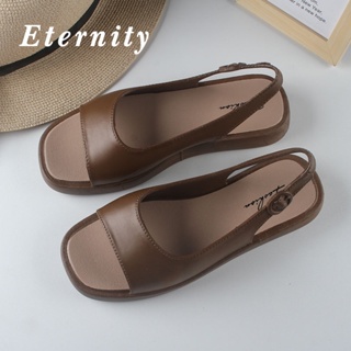 Eternity รองเท้าแตะผู้หญิง รองเท้าแตะ พื้นนุ่ม กันลื่น นุ่ม ใส่สบาย สไตล์เกาหลี 2023NEW 6505