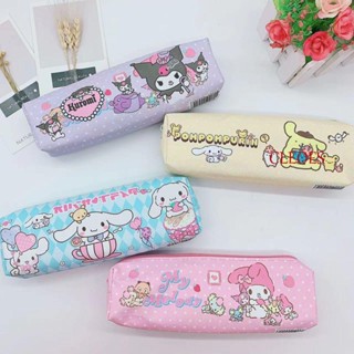 Cleoes กระเป๋าดินสอ หนัง PU ลาย Cinnamoroll เหมาะกับของขวัญ เครื่องเขียน สําหรับเด็กนักเรียน