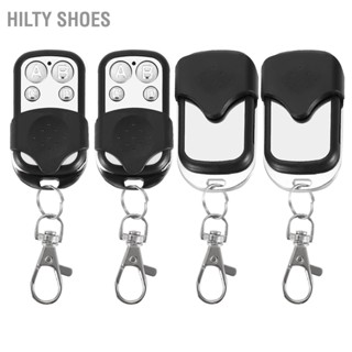 HILTY SHOES 4 pcs Universal Cloning รีโมทคอนโทรลไร้สาย Key Fob สำหรับประตูโรงรถประตู 433.92mhz