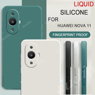 ของแท้ เคสโทรศัพท์มือถือ ซิลิโคนนิ่ม ทรงสี่เหลี่ยม ป้องกันเลนส์กล้อง สําหรับ Huawei Nova 11 10 Pro 11Pro 11i 2023 nova11 Pro
