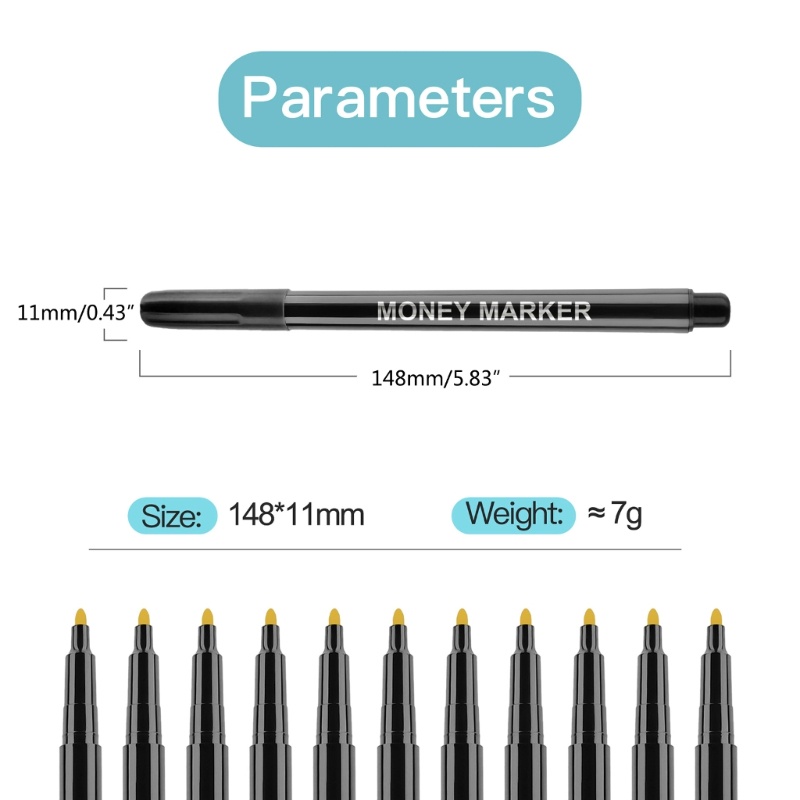 ปากกามาร์กเกอร์-ตรวจจับบิลเงินสด-ปลอดภัย