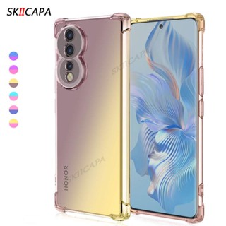 เคสโทรศัพท์ซิลิโคน TPU แบบนิ่ม ไล่โทนสี กันกระแทก สําหรับ Honor 90 Pro 80 SE 70 Lite Honor90 Lite 80pro