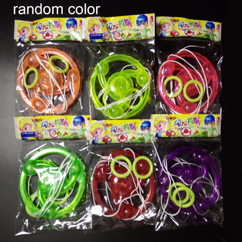 กระพริบดึงสาย Light Flywheel Hand Spinner Finger Gyro Fidget ของเล ่ น ...