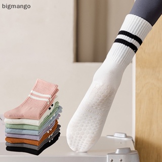 [bigmango] ถุงเท้ากันลื่น พิลาทิส พร้อมด้ามจับ เหมาะกับเล่นโยคะ สําหรับผู้หญิง สินค้าใหม่