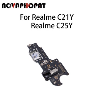 Novaphopat แท่นชาร์จพอร์ต USB สายเคเบิลอ่อน สําหรับ Realme C21Y Realme C25Y