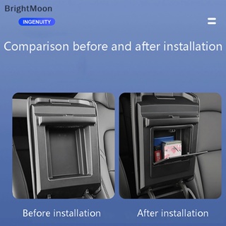 Brightmoon กล่องเก็บของที่เท้าแขนคอนโซลกลาง อุปกรณ์เสริม สําหรับโมเดลรถยนต์ Model 3 Model Y Nice