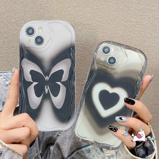 เคสโทรศัพท์มือถือนิ่ม ขอบโค้ง ลายผีเสื้อ 3D ไล่โทนสี สไตล์เรโทร สําหรับ Redmi 10C 9 A1 10 9A 9C NFC A2 10A 9T Redmi Note 11s 11 10s 10 Pro Max Plus Poco M3
