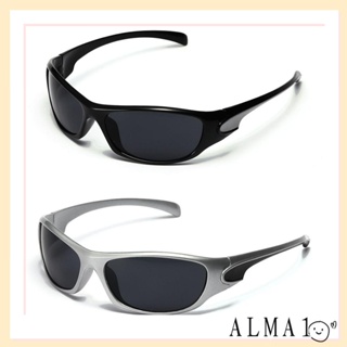 Alma แว่นตากันแดดแฟชั่น เหมาะกับการเล่นกีฬา ขับรถ ตกปลา Y2K