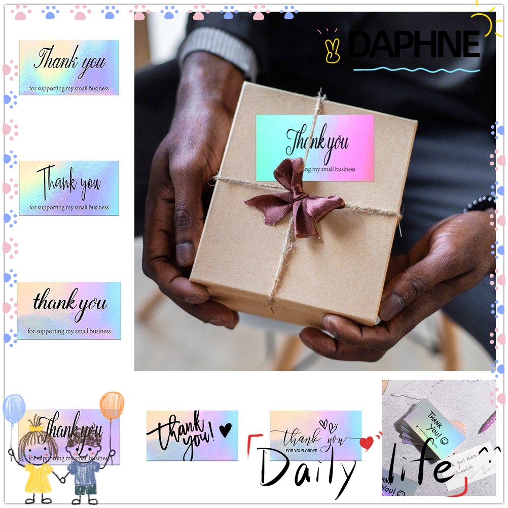 daphne-50-pcs-greeting-postcard-supporting-business-customer-shopping-gift-gratitude-card-thank-you-card-online-retail-package-laser-postcards-for-employees-holographic-reflective