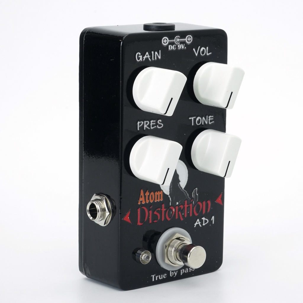 atom-ad-1-distortion-effect-pedal-เอฟเฟคกีตาร์-เสียงแตก-distortion-เนื้อเสียงเยอะ-วงจร-true-bypass-แถมฟรี-adapter