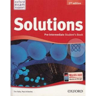 (Arnplern) : หนังสือ Solutions 2nd ED Pre-Intermediate : Students Book (P)