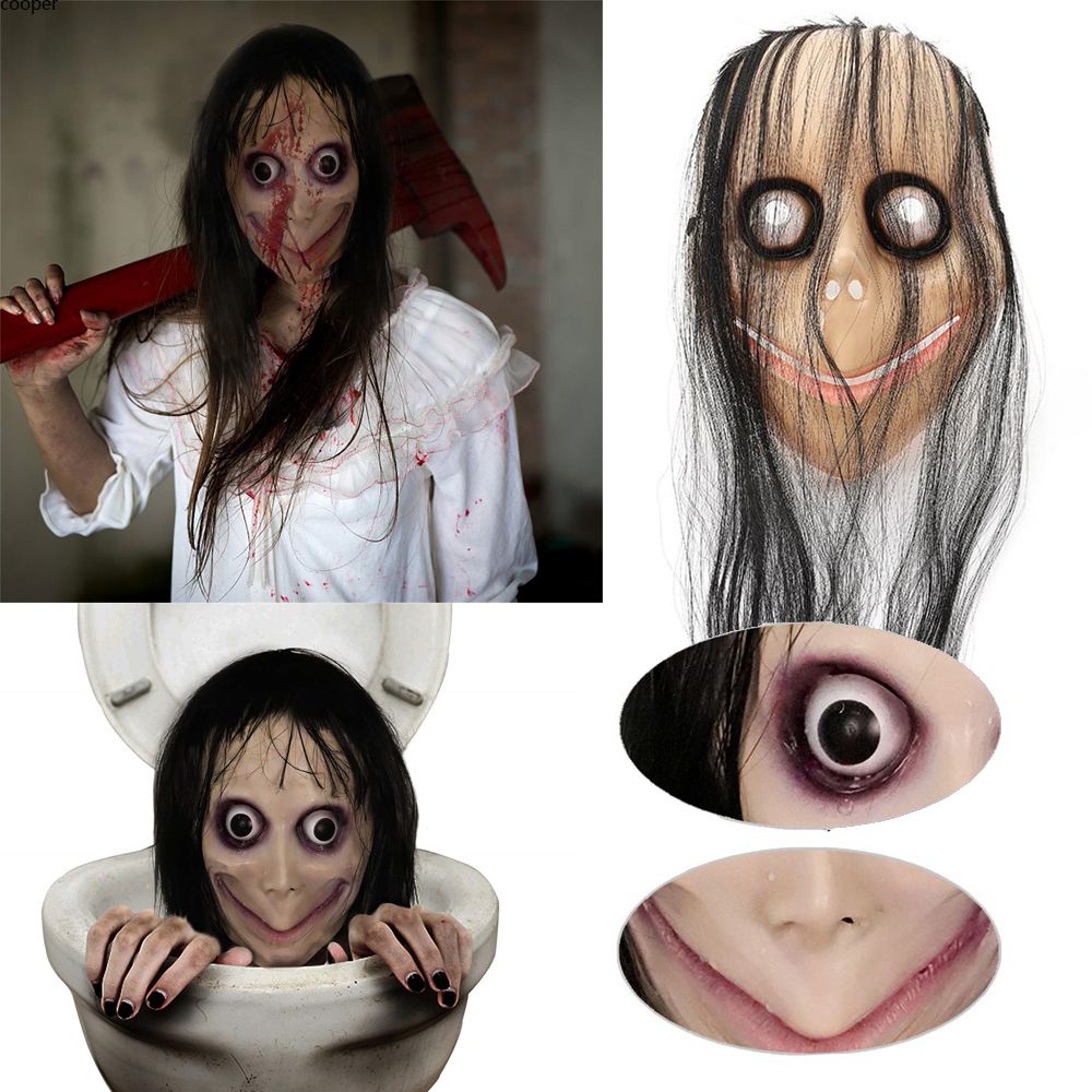 พร้อมส่ง-new-halloween-y190-halloween-scary-zombie-face-mask-latex-cosplay-costume-festival-ghost-adult-challenge-scary-games-party