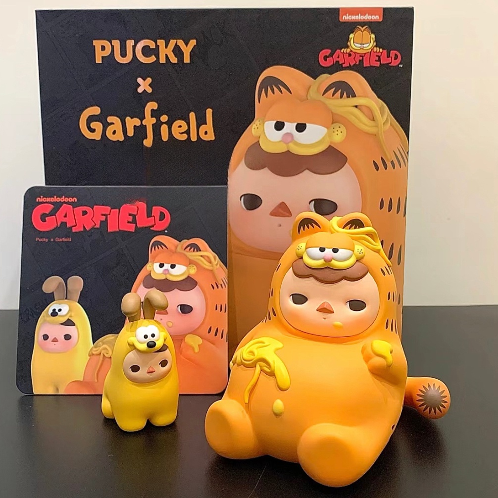 ของแท้ Pucky X Garfield & FELIX THE CAT PUCKY FIGURINE ตุ๊กตารูป