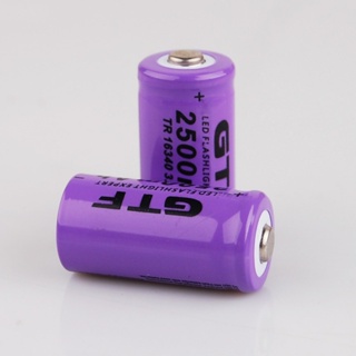 ราคาโรงงาน แบตเตอรี่ GTF Universal 16340 2500mAh 3.7V พร้อมส่งในไทย