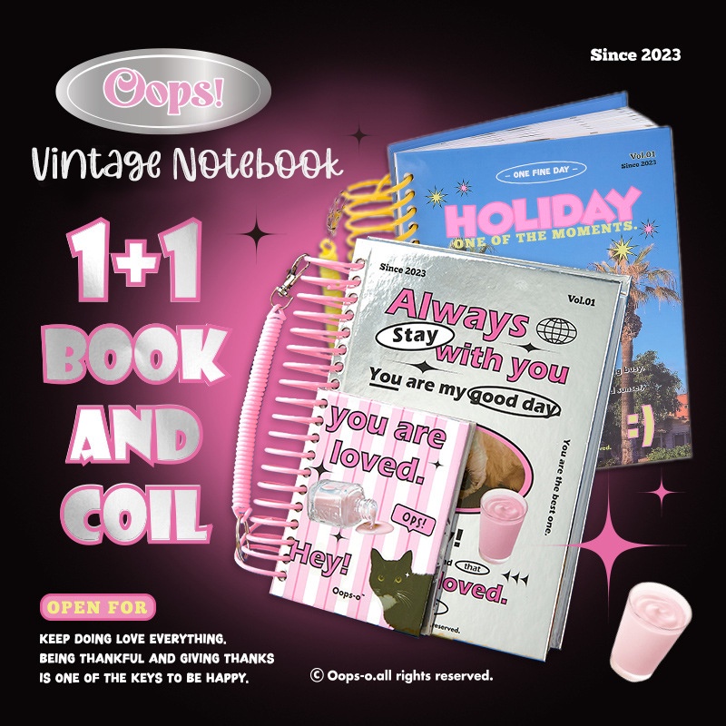 1-1-book-amp-coil-สมุดโน้ตไดอารี่-สไตล์วินเทจ-80-แผ่น