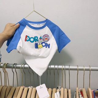 พร้อมส่ง ขายดี เสื้อยืดแขนสั้น ผ้าฝ้าย 100% พิมพ์ลาย สไตล์เกาหลี ญี่ปุ่น ระบายอากาศ แบบแห้งเร็ว สําหรับเด็กผู้ชาย และเด็กผู้หญิง 2023