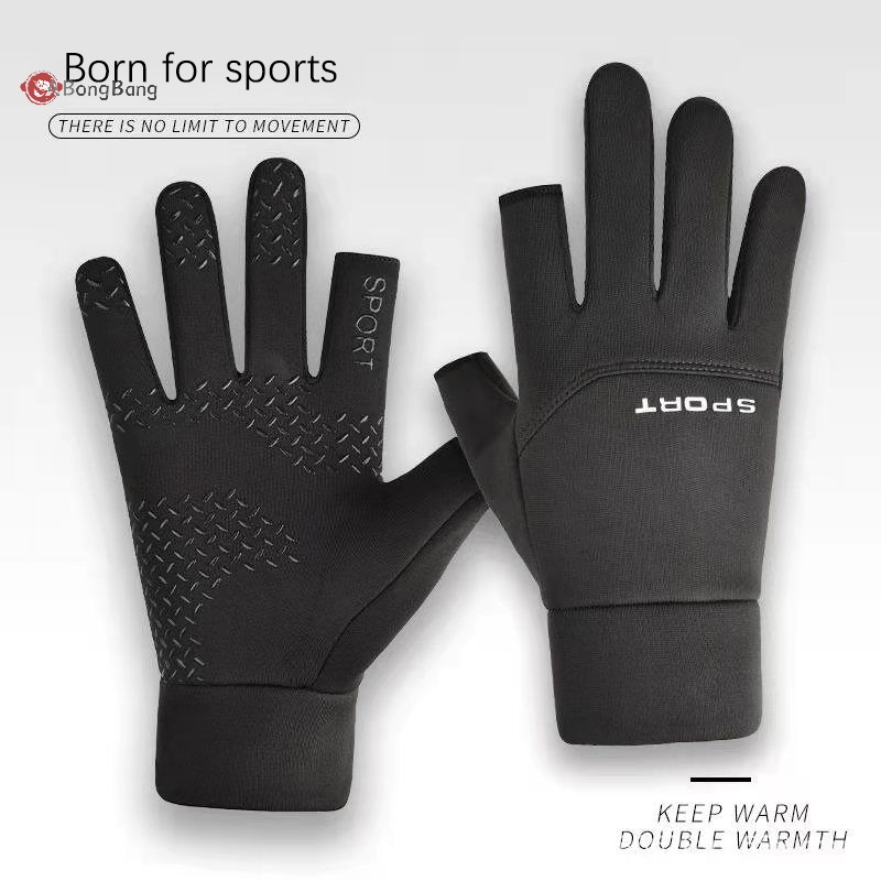 abongbang-ถุงมือ-ผ้ากํามะหยี่ขนนิ่ม-กันน้ํา-กันลื่น-ให้ความอบอุ่น-เต็มนิ้ว-สําหรับขี่รถจักรยานยนต์-เล่นสกี-เล่นกีฬา-วิ่ง-ฤดูหนาว