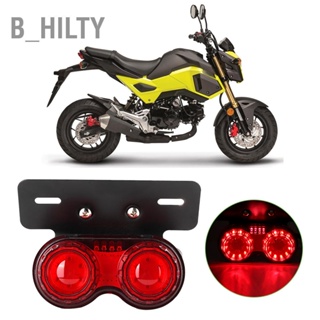 B_HILTY 12V รอบรถจักรยานยนต์ LED ไฟท้ายไฟเบรคหลัง Universal Modified อุปกรณ์เสริม