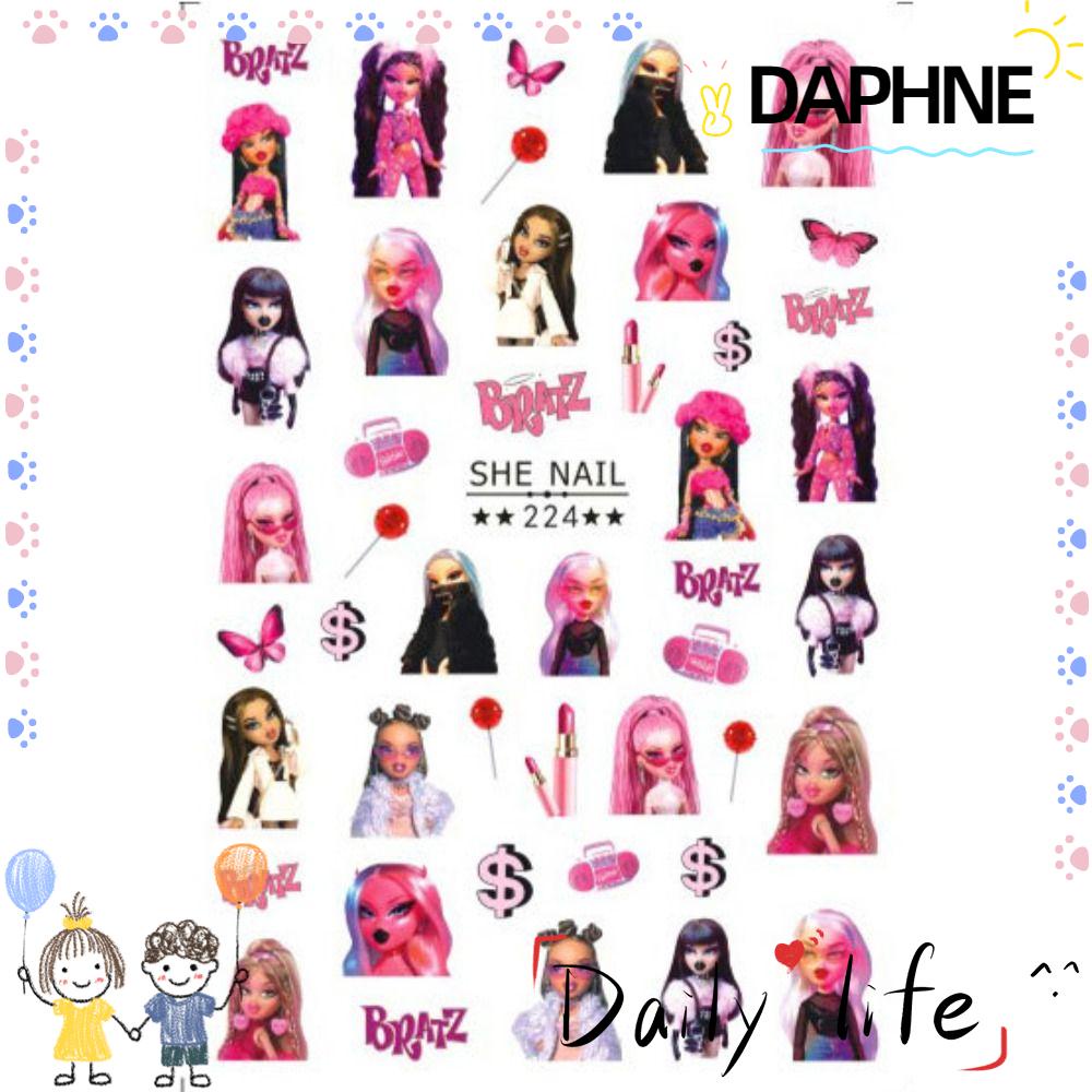 daphne-สติกเกอร์-ลายการ์ตูนบาร์บี้-เจ้าหญิง-y2k-สําหรับตกแต่งเล็บ-diy